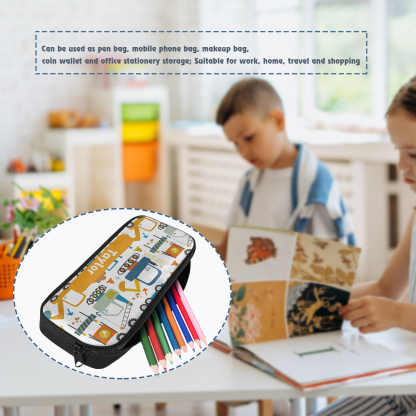 Custom Name Pen Case Personalised  Excavators Pen Bag Back to School Gifts for Students-Jessemade AU