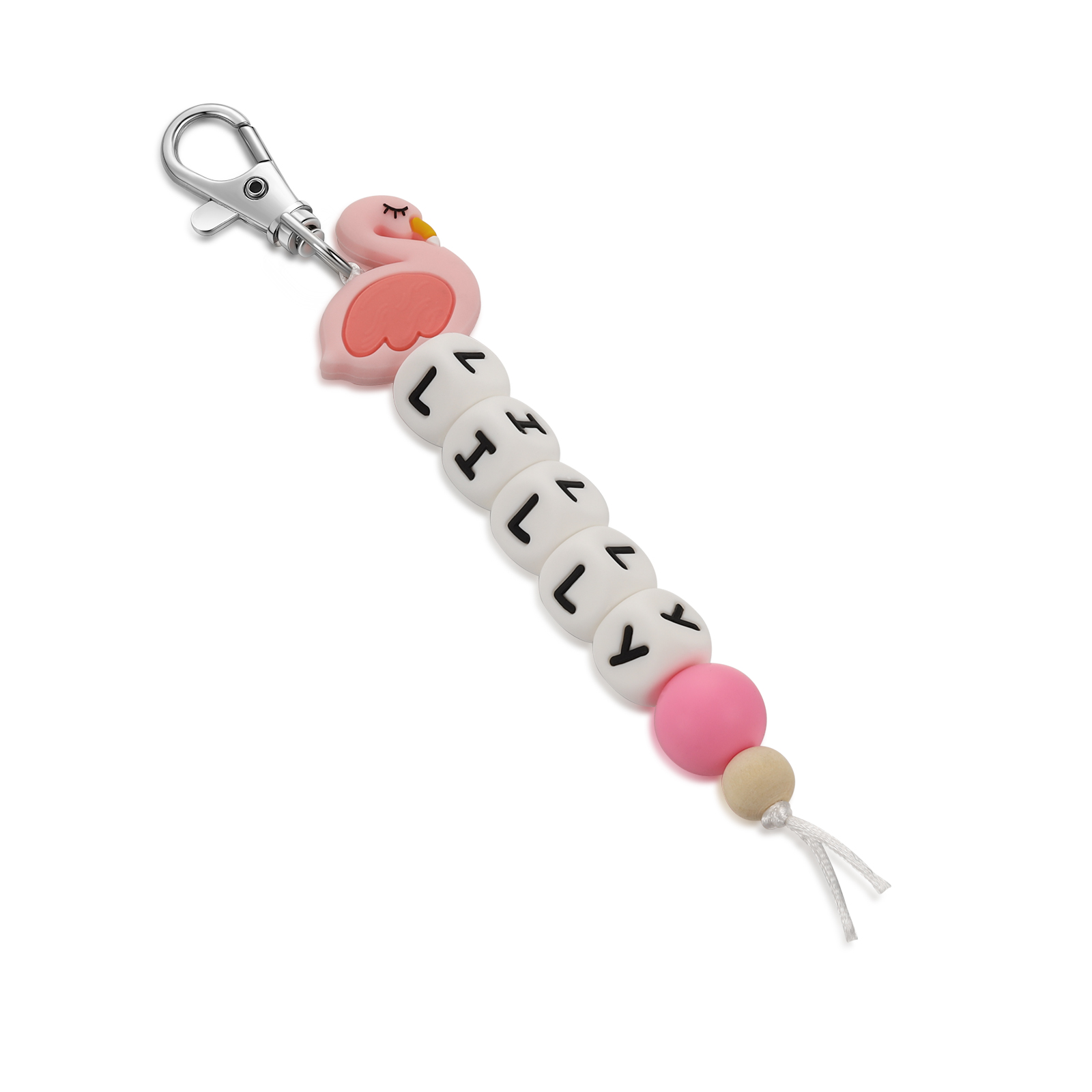 Personalised Name Keychain Custom Name Swan Keychain for kids-Jessemade AU