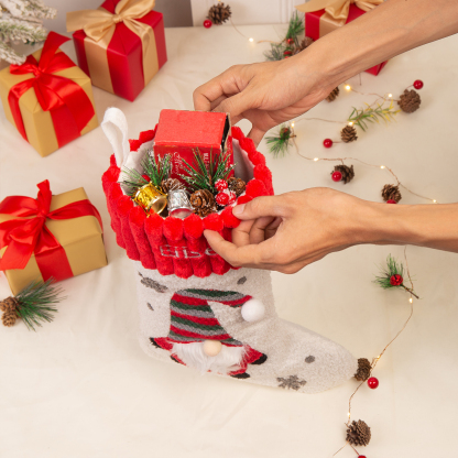 Personalised Christmas Stockings Ornaments Custom 1 Name Santa Claus stocking Christmas Gifts for Family Friends-Jessemade AU