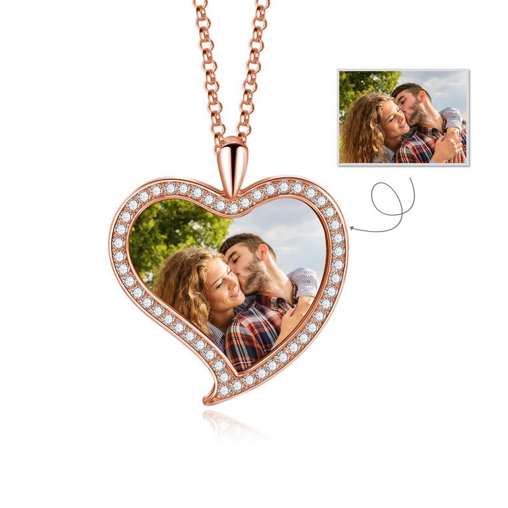 Personalised Heart Necklace Custom Photo Necklace Gifts For Her-Jessemade AU