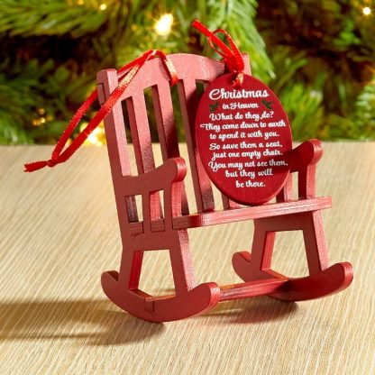 Christmas in Heaven Rocking Chair Ornament-Jessemade AU