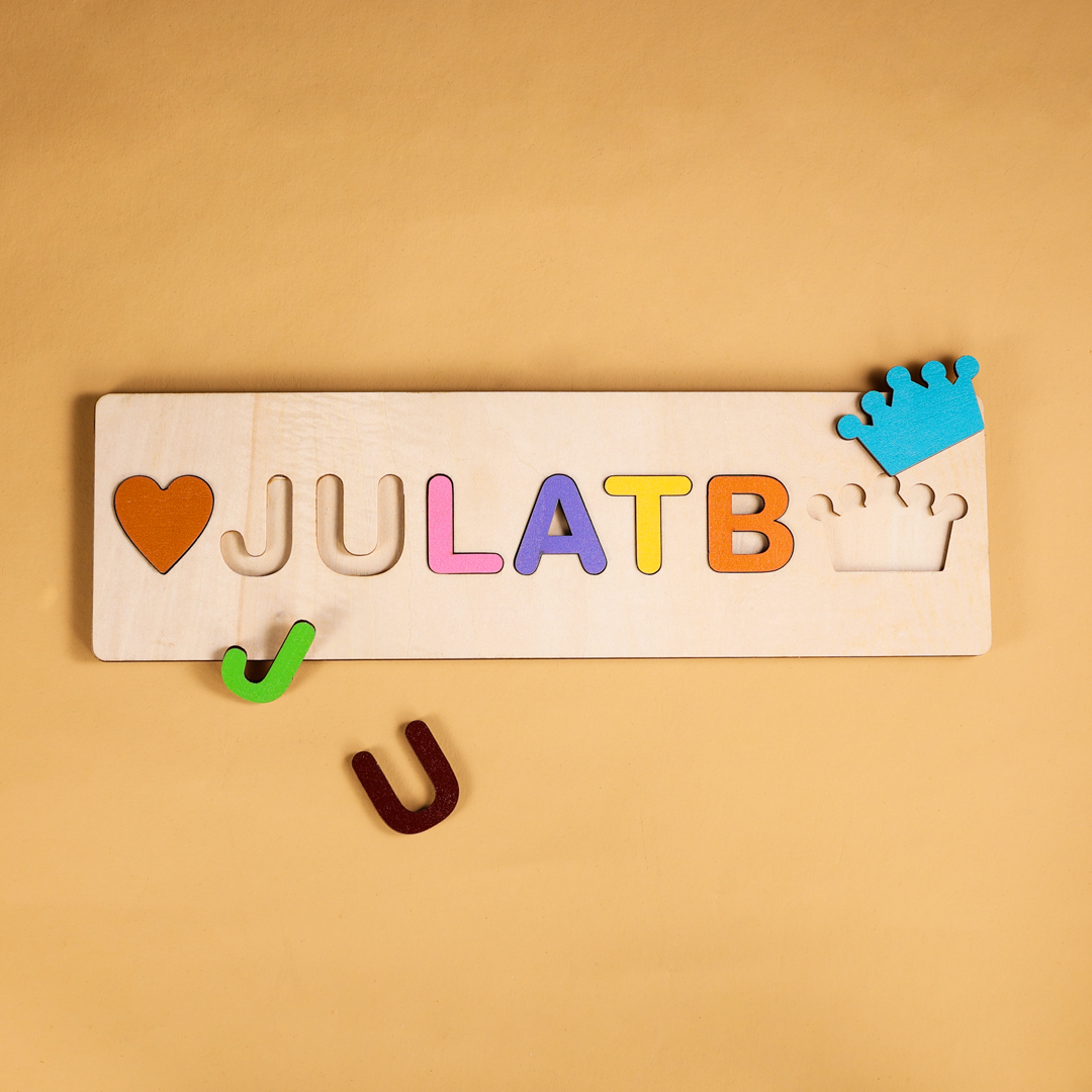 Personalised Kid's Wooden Name Alphabet Puzzle Toy for Toddlers Early Learning Child Toy-Jessemade AU