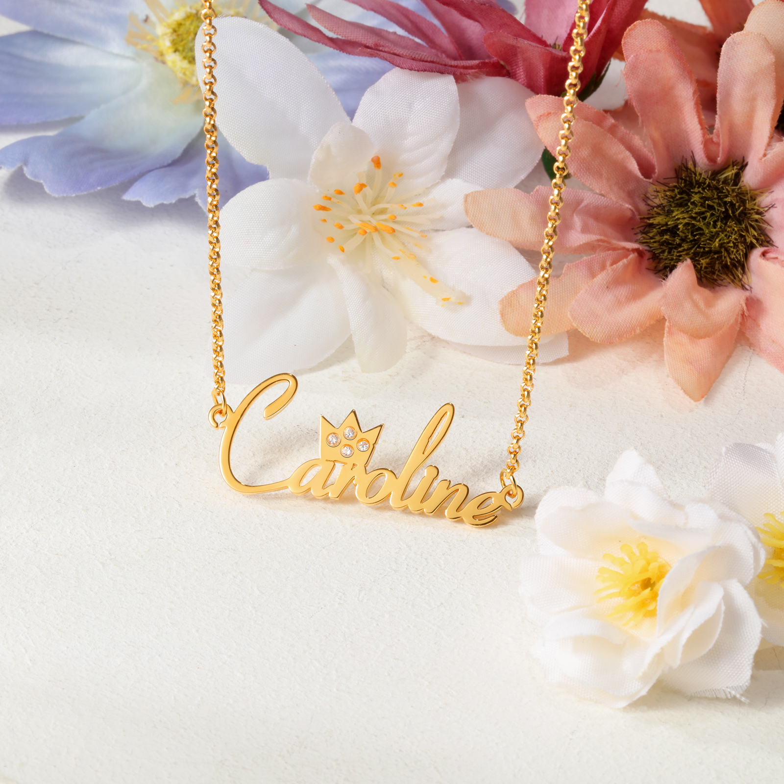 Personalised Necklace Custom 1 Name Necklace Gift For Women-Jessemade AU