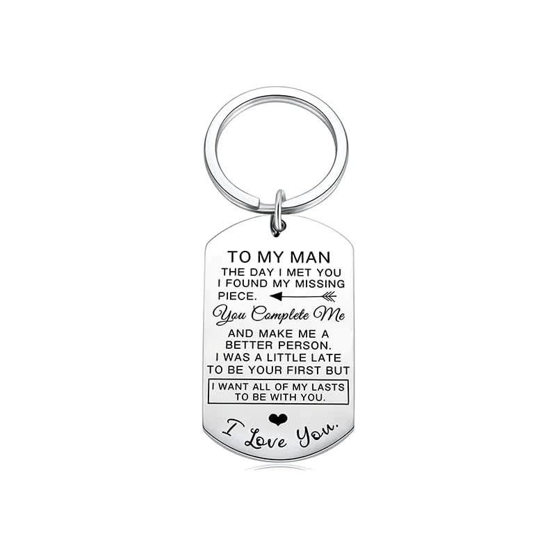 Couple Keychain Stainless Steel Keychain Valentine's Day Anniversary Gift for Couples-Jessemade AU