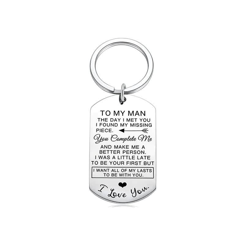 Couple Keychain Stainless Steel Keychain Valentine's Day Anniversary Gift for Couples-Jessemade AU