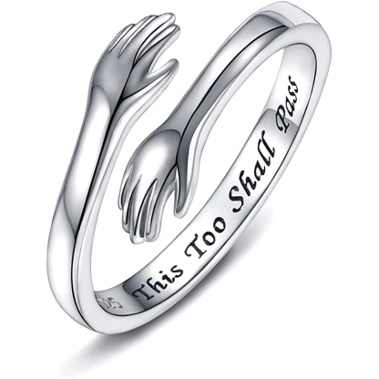 Mother’s Day Gift Couple Hug Ring Love Style Rings for Women Men-Jessemade AU