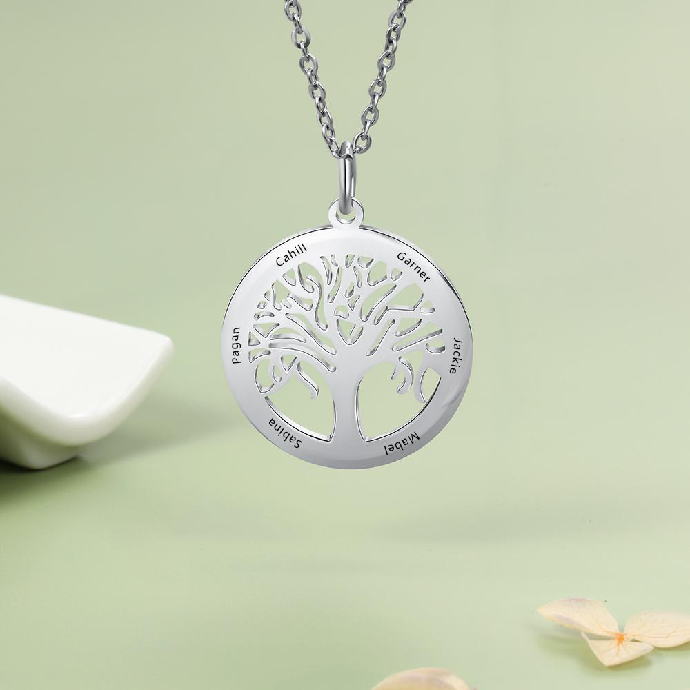 Women's Family Tree Engraving 6 Names-Jessemade AU