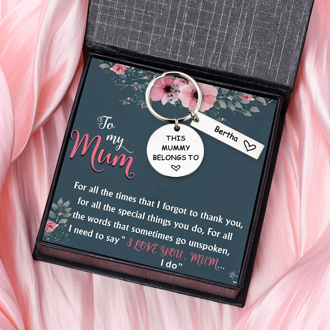 1 Name - Personalised Name Keychain Stainless Steel Keychain Special Gift for Mummy/Dad-Jessemade AU