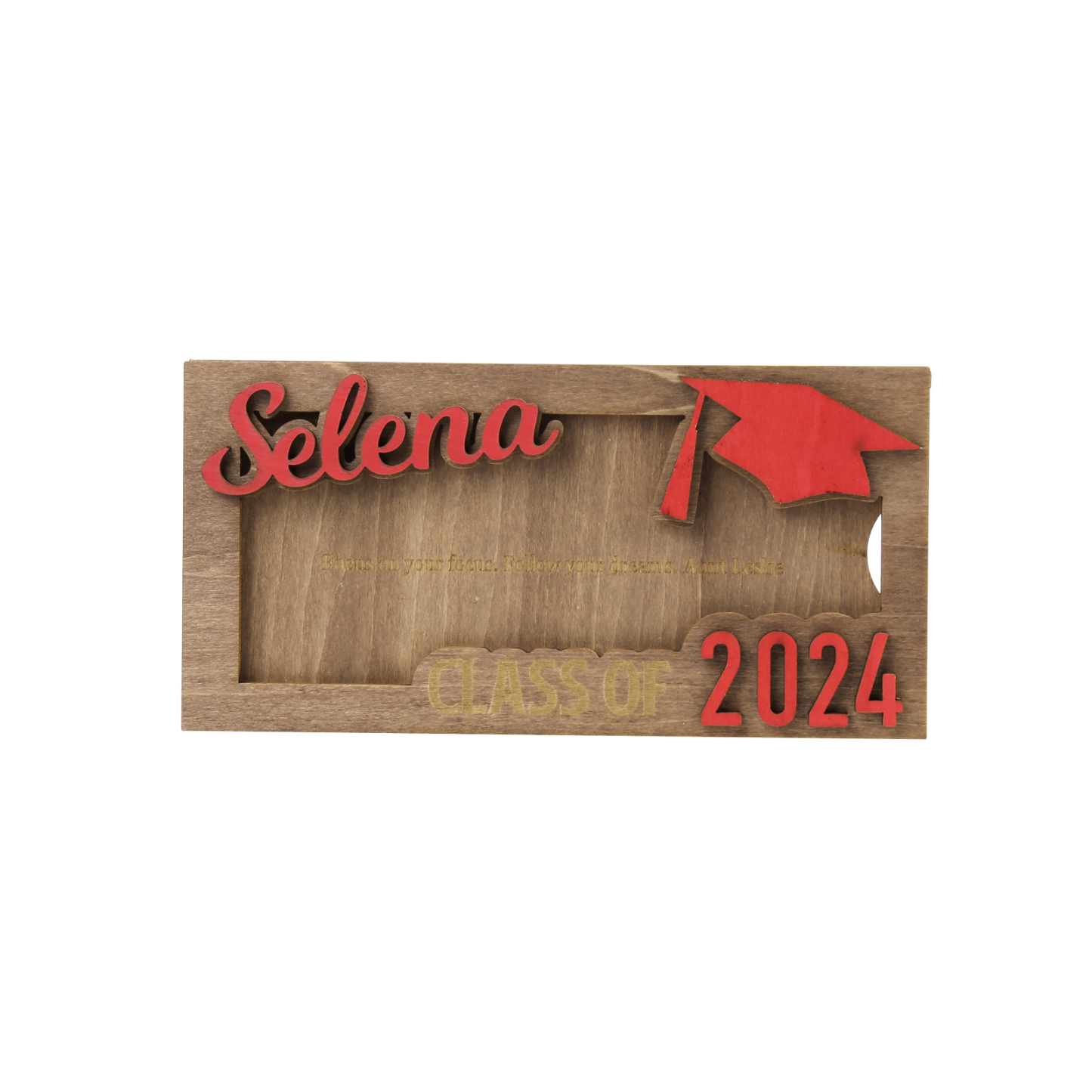 Class of 2024 Personalised Graduation Cash Clip Custom Name & Text Cash Box Creative Gifts for Her/Him-Jessemade AU