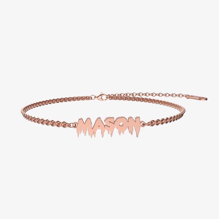 Jessemade Adjustable Personalised Name Anklet for Women-Jessemade AU