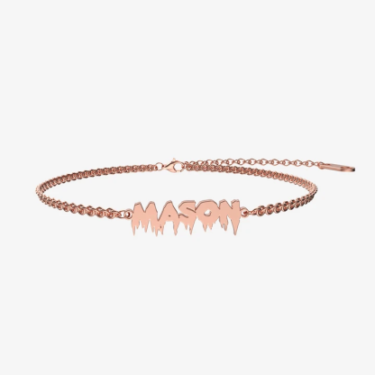 Jessemade Adjustable Personalised Name Anklet for Women-Jessemade AU