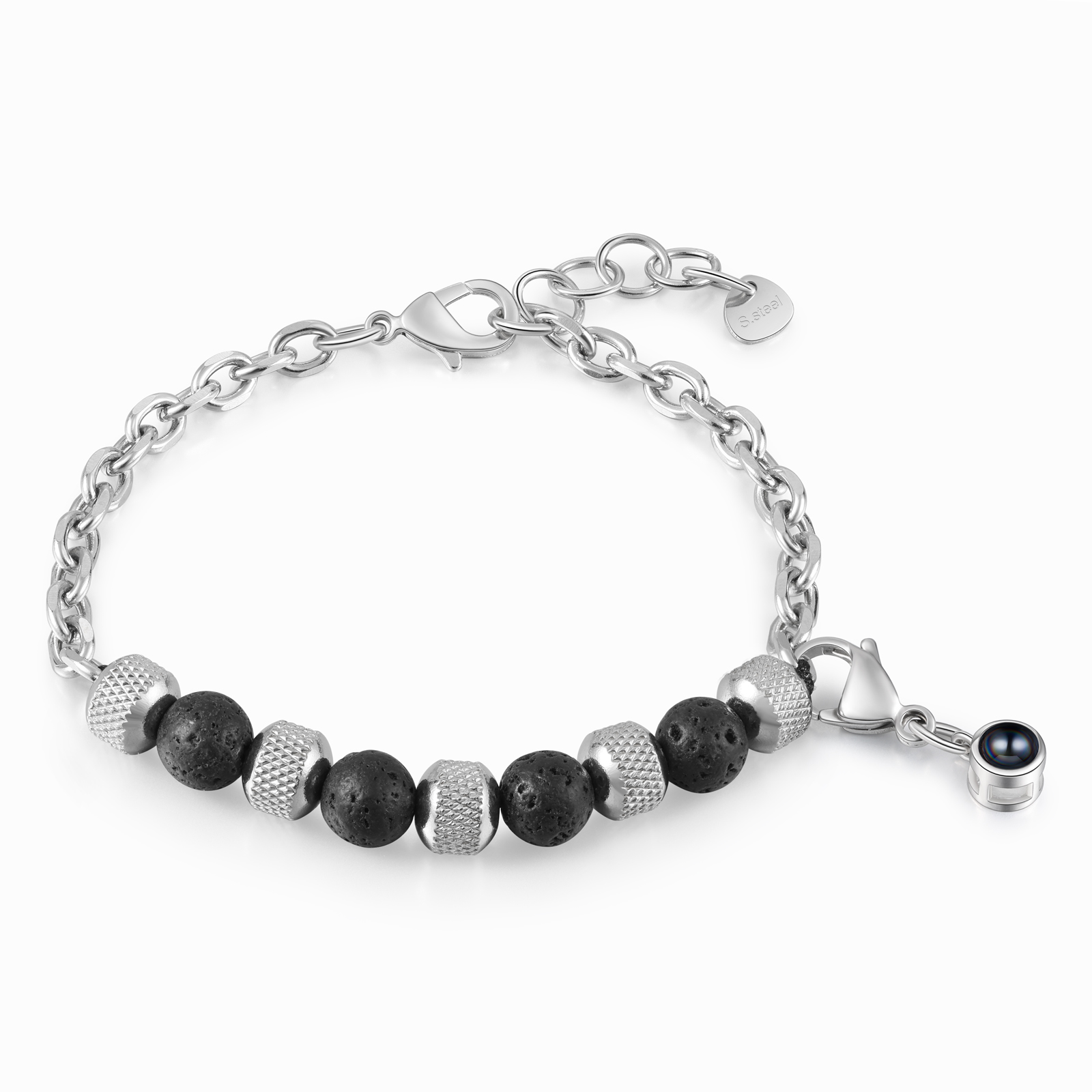 Personalised Projection Bracelet Custom Photo Bracelets Stainless Steel Adjustable Bracelet Creative Gift for Women/Girls-Jessemade AU