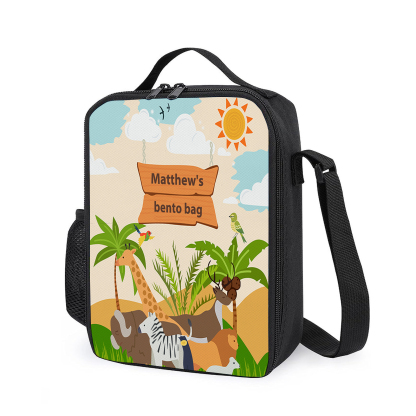 Custom Name Lunch Bag Personalised Forest Park Lunch Box Gifts for Kids-Jessemade AU