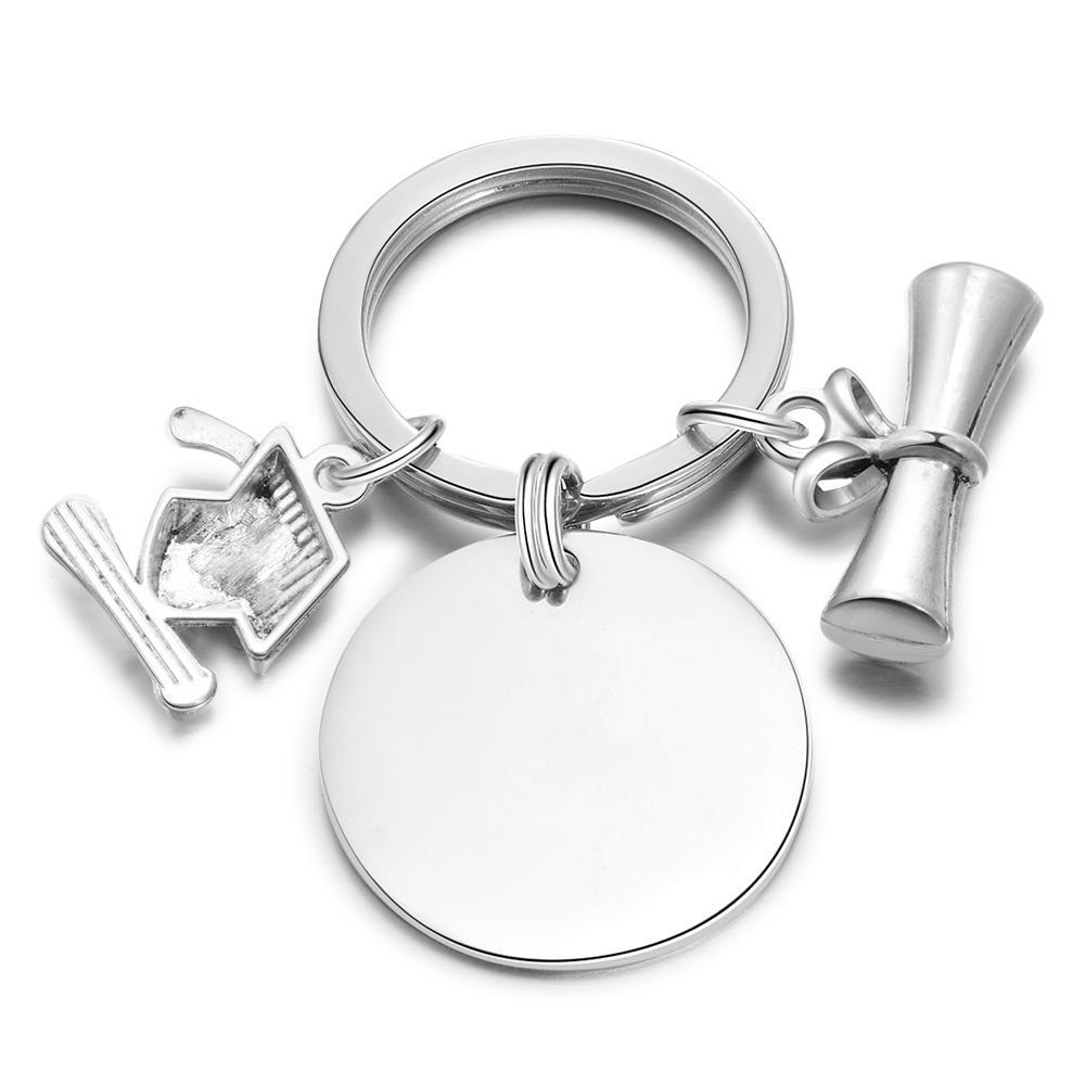 Graduation Keychain Personalised with Engraving Charms-Jessemade AU