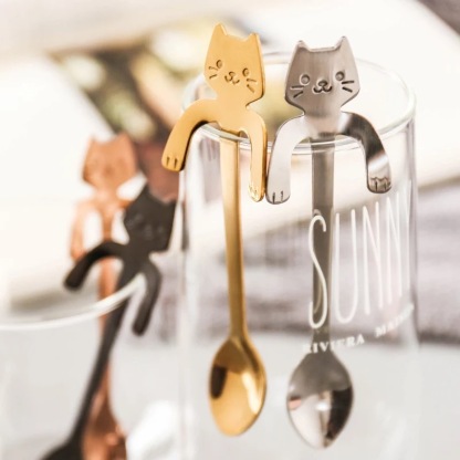 Cat Spoon Stainless Steel Spoon Cute Family Gifts-Jessemade AU