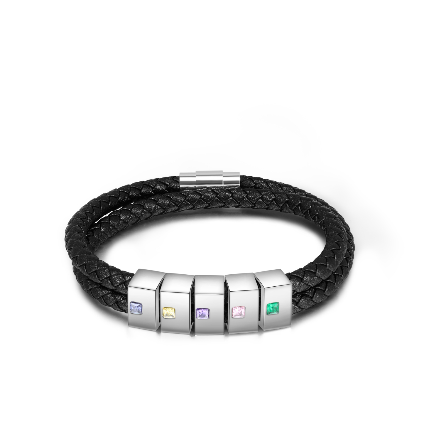 Customised 5 Names Men's Bracelet-Jessemade AU