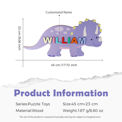 Customised Kid's Wooden Name Puzzle Toy for Toddlers Early Learning Child Toy-Jessemade AU