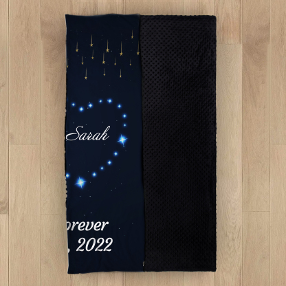 Customised Couple Blanket Engrave Name Forever Together Sweet Gift For Her-Jessemade AU