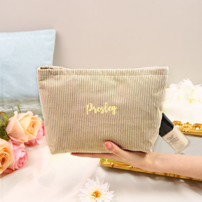 Personalised Name Multi-Functional Storage Bag Custom Zipper Makeup Bag Jewelry Storage Gifts for Her -Jessemade AU