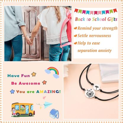 Dandelion Bracelet Mother and Daughter Bracelet Back To School Gift Adjustable String Bracelet-Jessemade AU