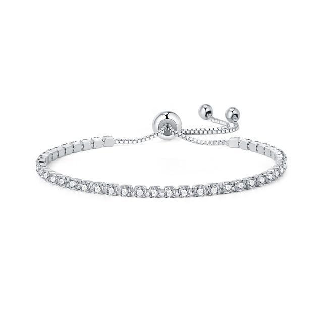 Cubic Zirconia Tennis Bracelet For Women-Jessemade AU