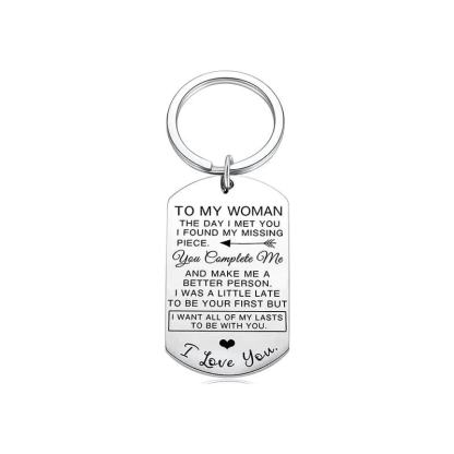 Couple Keychain Stainless Steel Keychain Valentine's Day Anniversary Gift for Couples-Jessemade AU