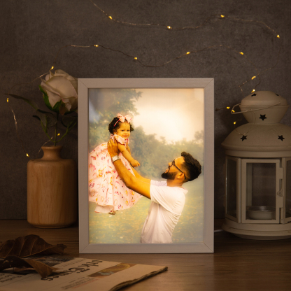 Custom Photo Night Light Frame Changeable Colour Lamp Personalised Gifts Home Decor-Jessemade AU