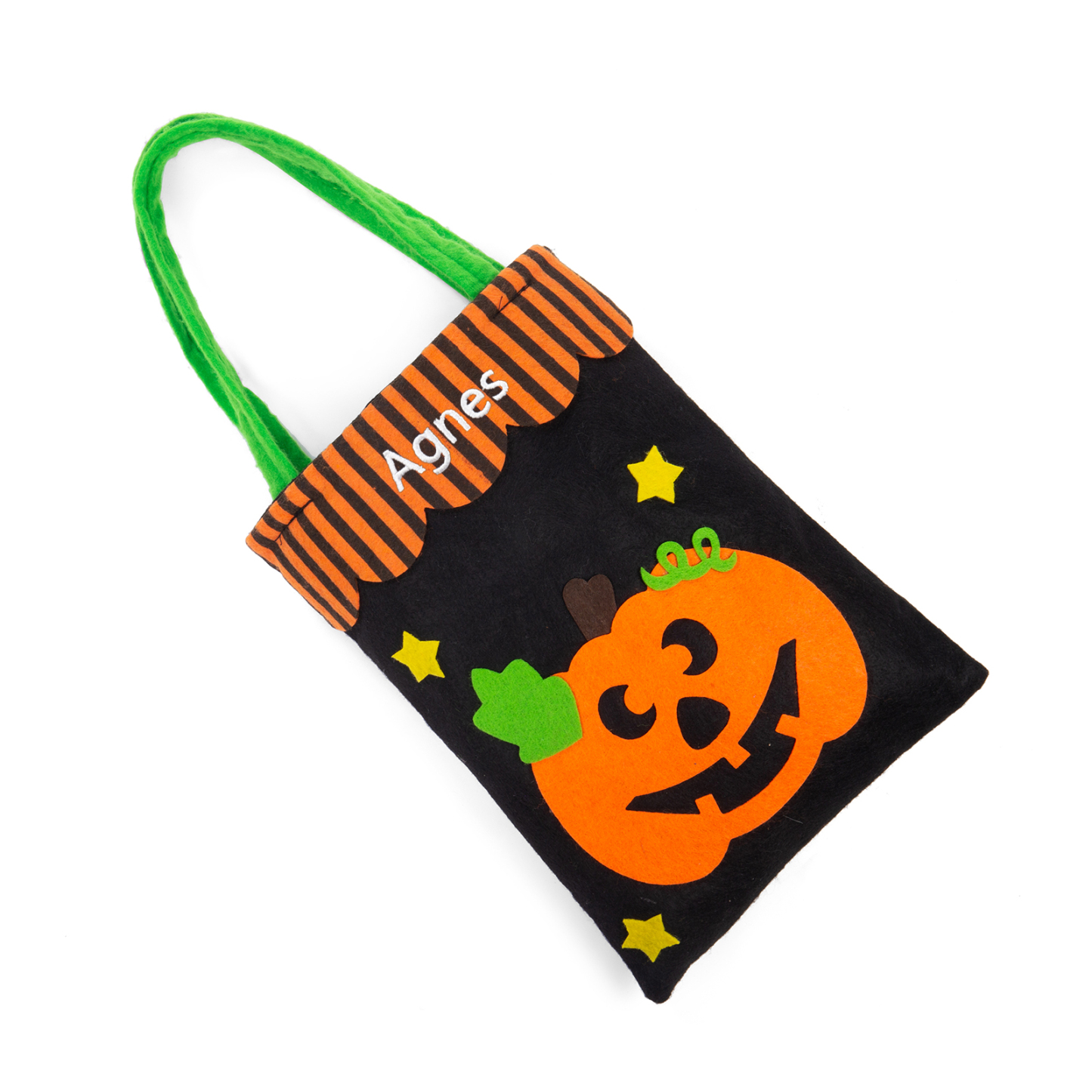 Personalised Halloween Tote Bags Custom 1 Name Tote Bag Halloween Candy Bag for Kids-Jessemade AU