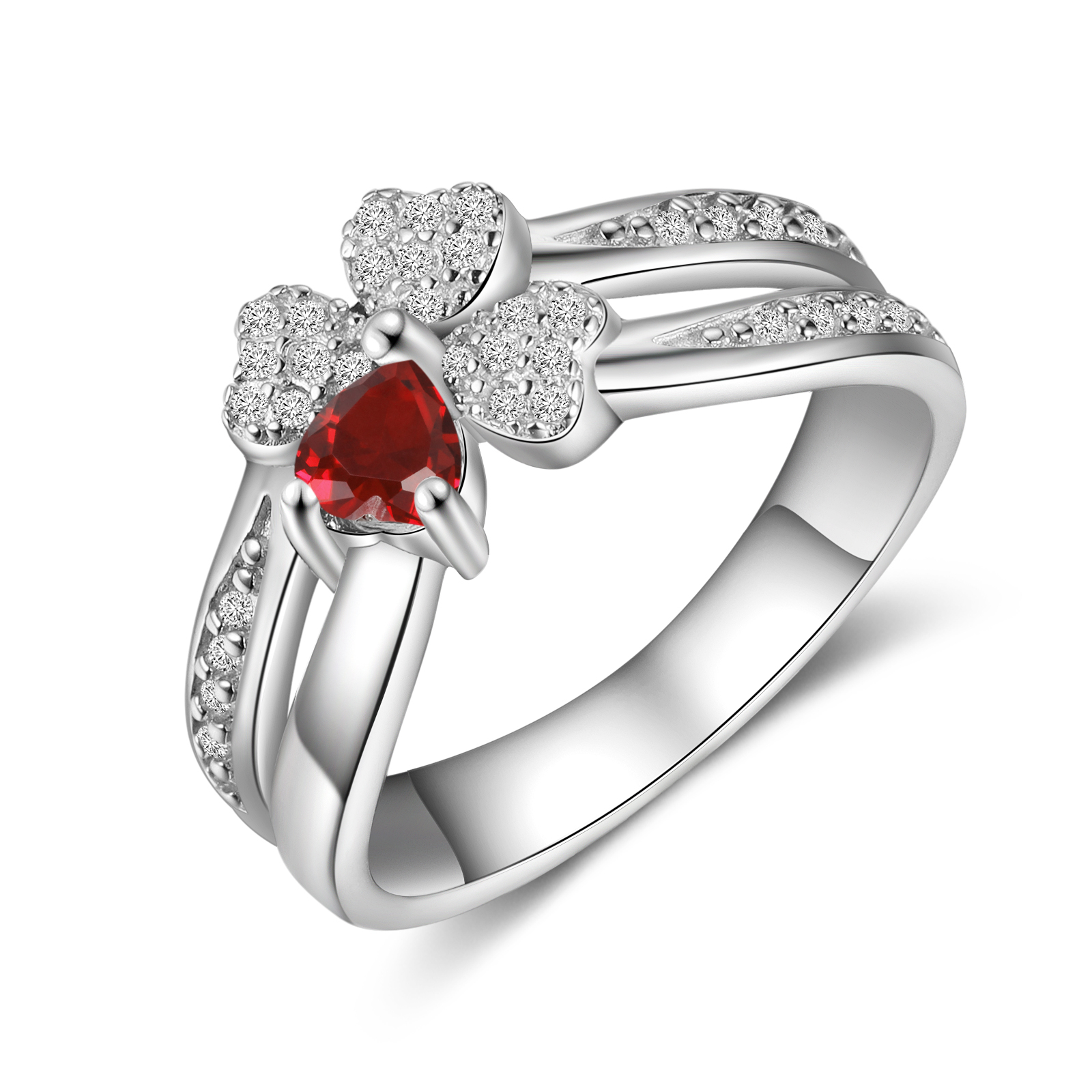 Personalised Ring With 1 Birthstone Engraved Names Ring Best Gift For Women-Jessemade AU