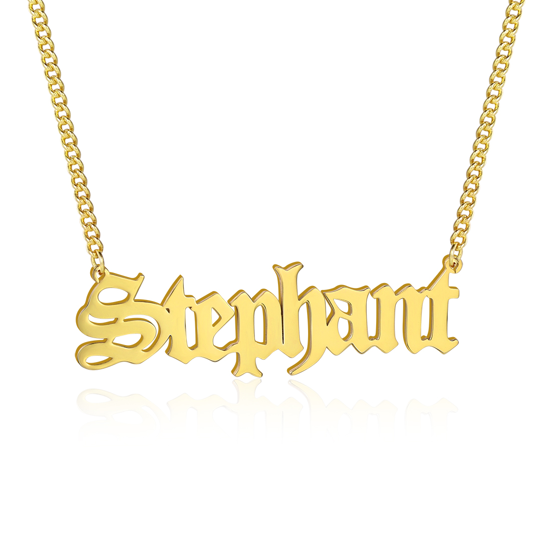 Personalised Necklace Custom 1 Name Necklace Gift For Women-Jessemade AU