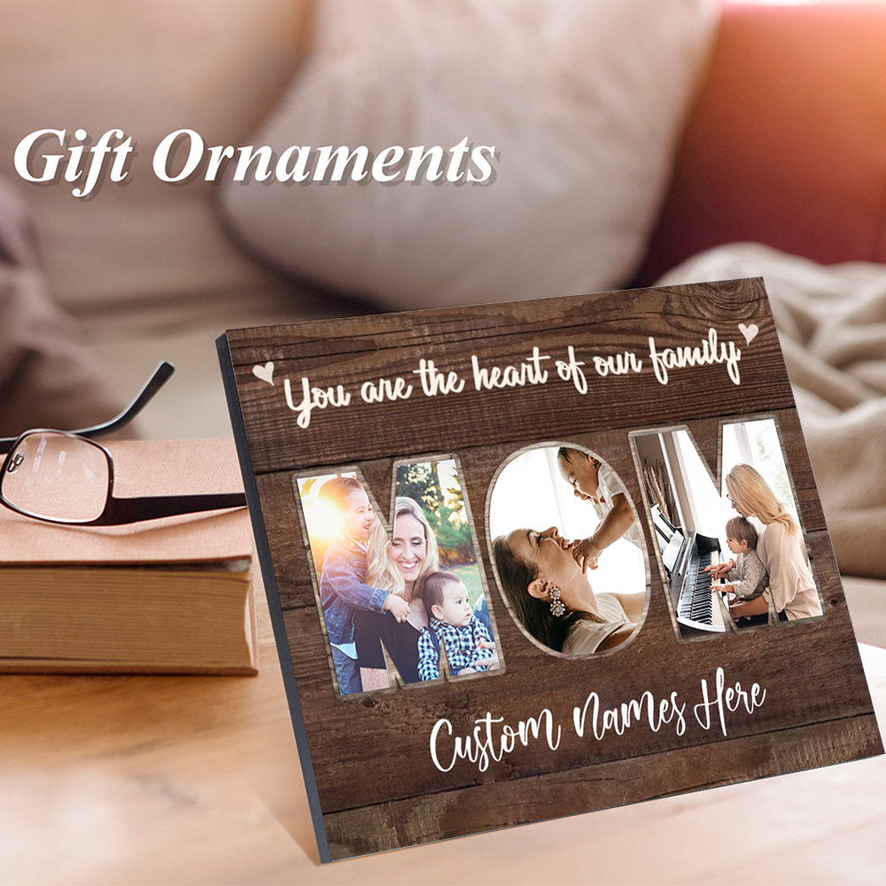 Personalised MOM Picture Board Customised Photos Keepsake Wood Signs Photo Frame Gifts For Mother-Jessemade AU