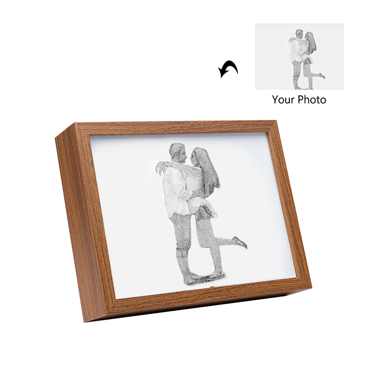 Personalised Photo Frame Night Light Changeable Colour Lamp Home Decor Personalised Gifts for Family Friends-Jessemade AU
