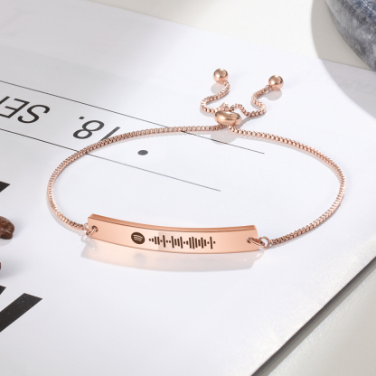 Personalised Spotify Code Music Bracelet-Four Colour-Black,Silver,Gold,Rose Gold-Jessemade AU