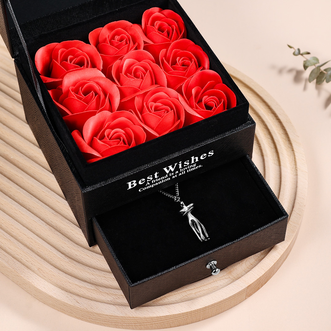 Couple Hug Necklace Valentine's Day Gifts for Couple-Jessemade AU