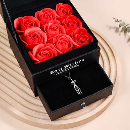 Couple Hug Necklace Valentine's Day Gifts for Couple-Jessemade AU