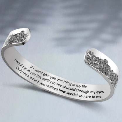 To My Daughter, Whenever you feel overwhelmed, Cuff Bangle Bracelet Gifts For Her-Jessemade AU