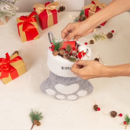 Personalised Christmas Stockings Ornaments Custom 1 Name Christmas Gifts for Family Friends-Jessemade AU