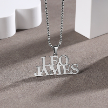 Personalised Name Necklace Custom 2 Names Necklaces Romantic Gift For Her-Jessemade AU