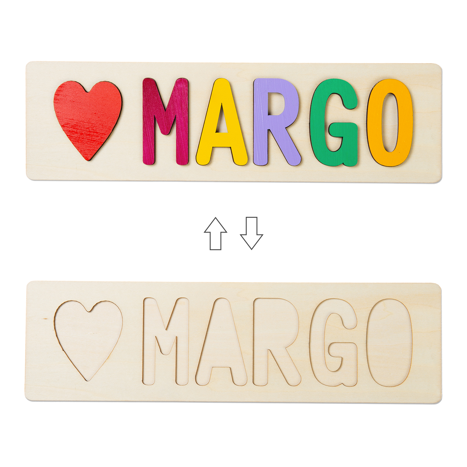 Personalised Kid's Wooden Name Alphabet Puzzle Toy for Toddlers Early Learning Child Toy-Jessemade AU