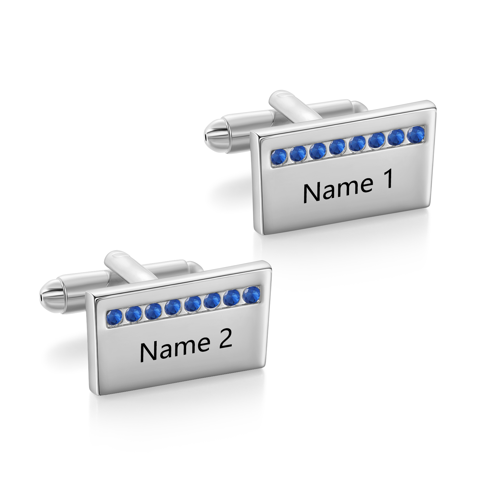 Personalised Men's Cufflinks Custom 2 Names Metal Cufflinks Copper Wedding Gift for Him-Jessemade AU