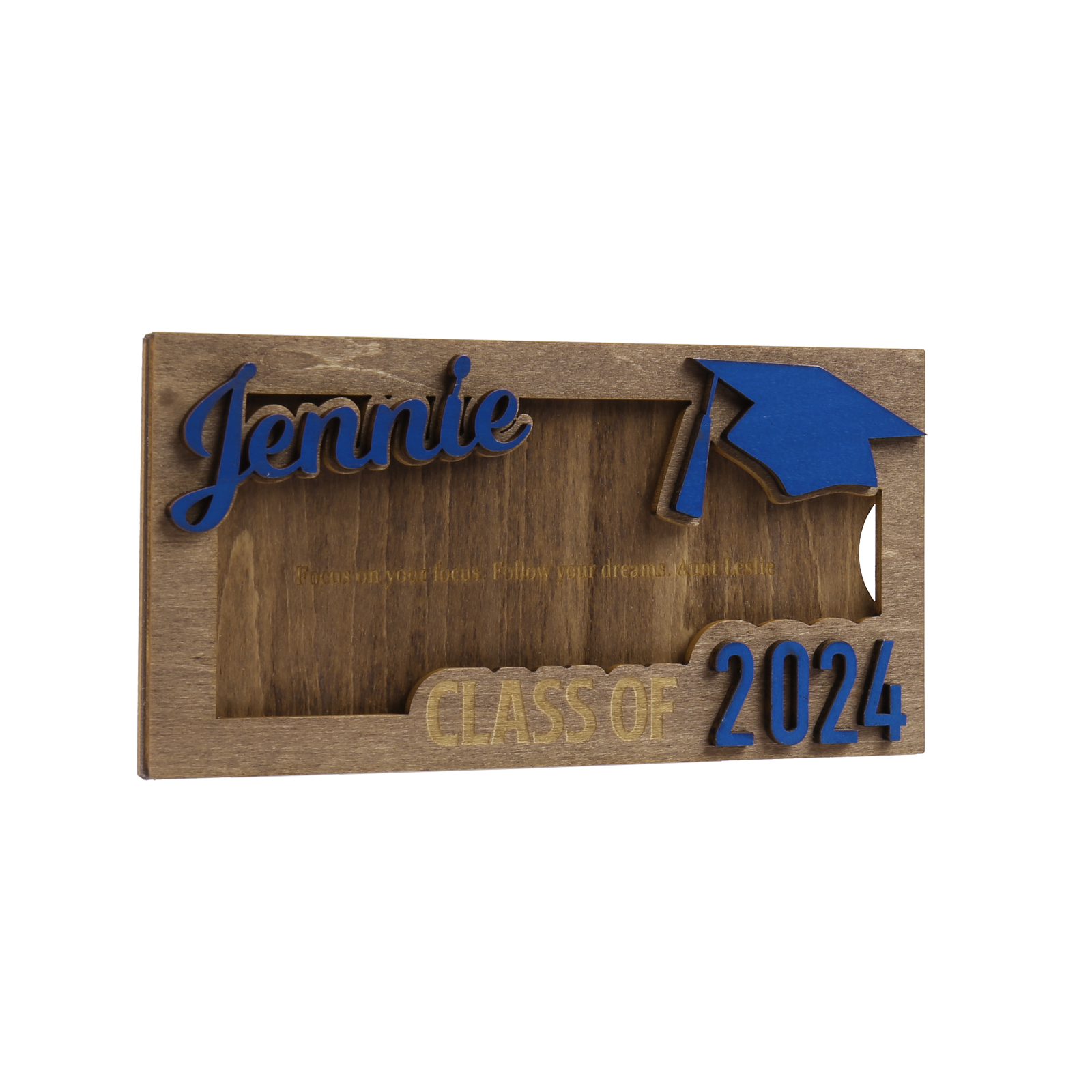 Class of 2024 Personalised Graduation Cash Clip Custom Name & Text Cash Box Creative Gifts for Her/Him-Jessemade AU