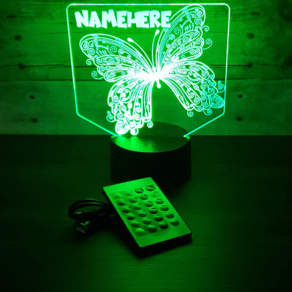Personalised Butterfly Lamp Personalised LED Sign Custom Colourful Name Night Light Gifts For Kids-Jessemade AU