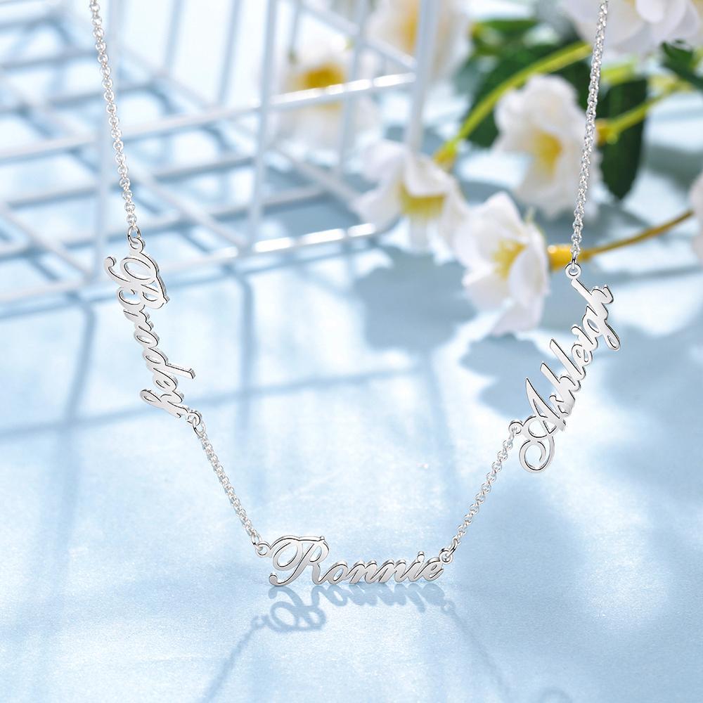 Personalised Necklace Custom 3 Names Necklace Gift For Women-Jessemade AU