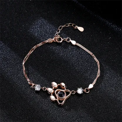 Personalised Projection Bracelet Love Style Paw Photo Bracelet Gifts for Her-Jessemade AU