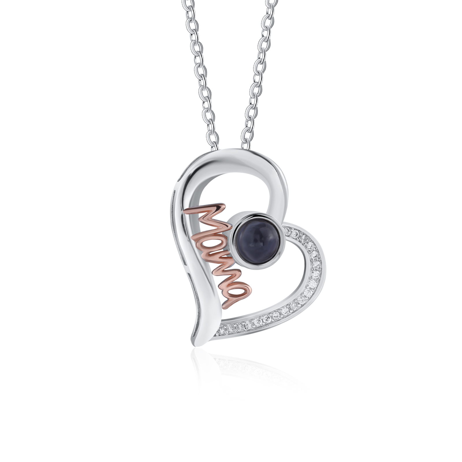 Mama Projection Necklace Custom Photo Necklace Creative Gift for Mother's Day-Jessemade AU