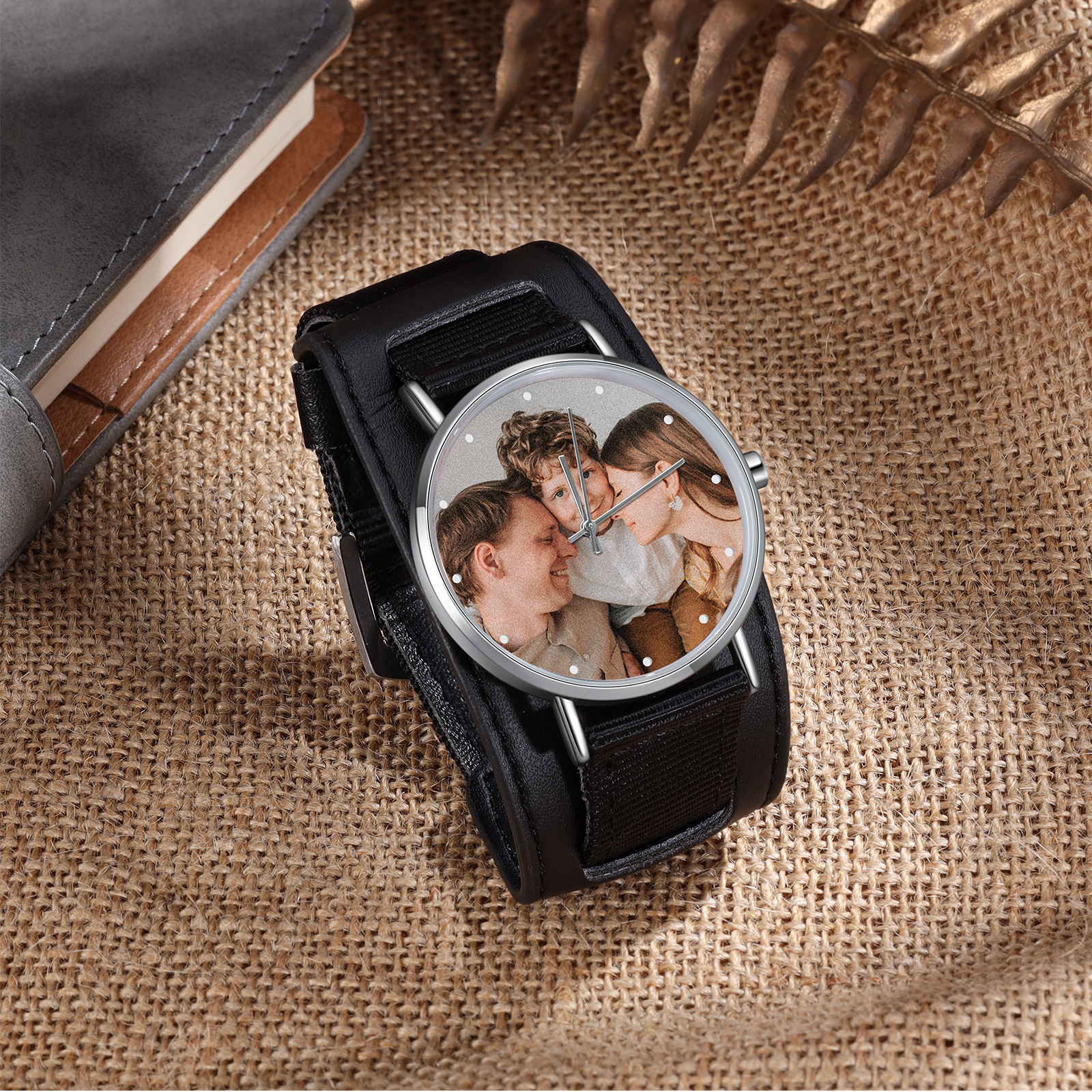 Personalised Photo Watch Custom 1 Photo Mechanical Watch Gifts for Him-Jessemade AU