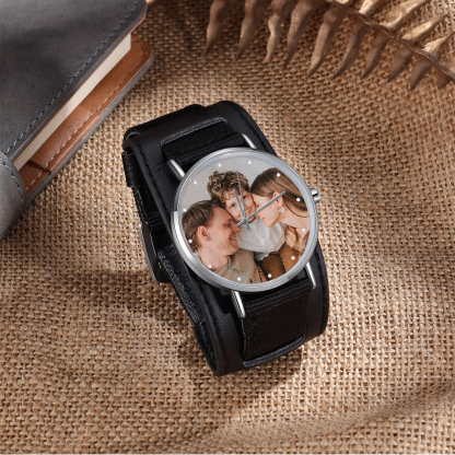 Personalised Photo Watch Custom 1 Photo Mechanical Watch Gifts for Him-Jessemade AU