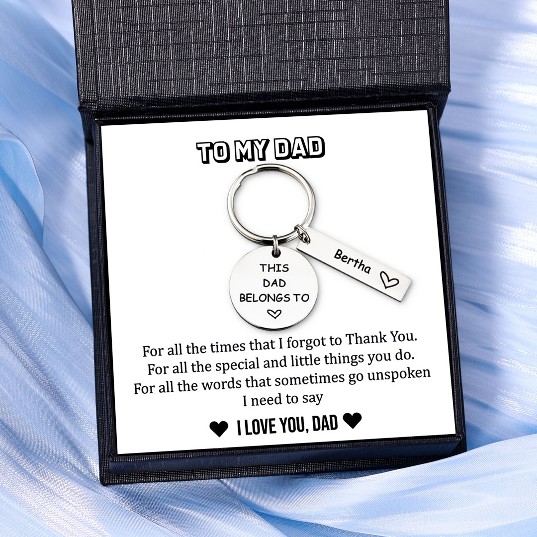 1 Name - Personalised Name Keychain Stainless Steel Keychain Special Gift for Mummy/Dad-Jessemade AU