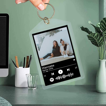 Personalised Spotify Code Keychain Custom 1 photo-Jessemade AU