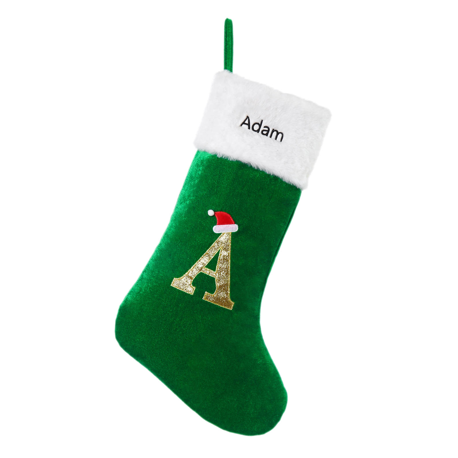 Christmas Letter Stockings Ornaments Custom 1 Name Fireplace Sock Decor Personalised Gifts for Family Friends-Jessemade AU